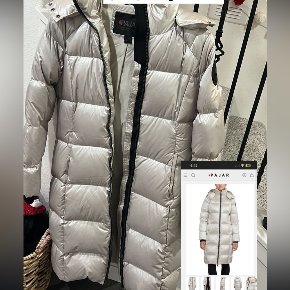 PAJAR Duck Down Jacket size XL - worn once - SOLSTICE WOMEN'S LONG PUFFER